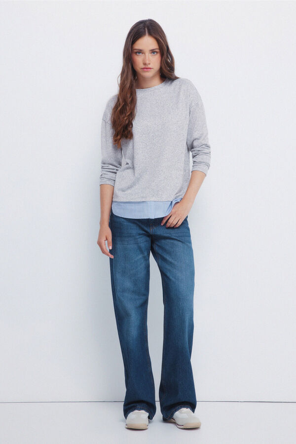 Springfield T-shirt combinada cinzento