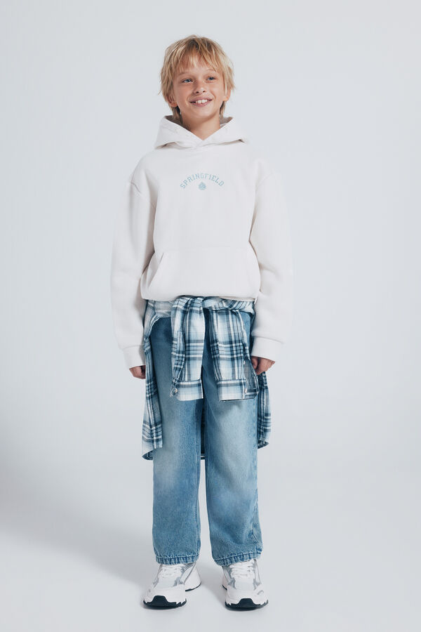 Springfield Kids Sweatshirt com capuz Springfield branco