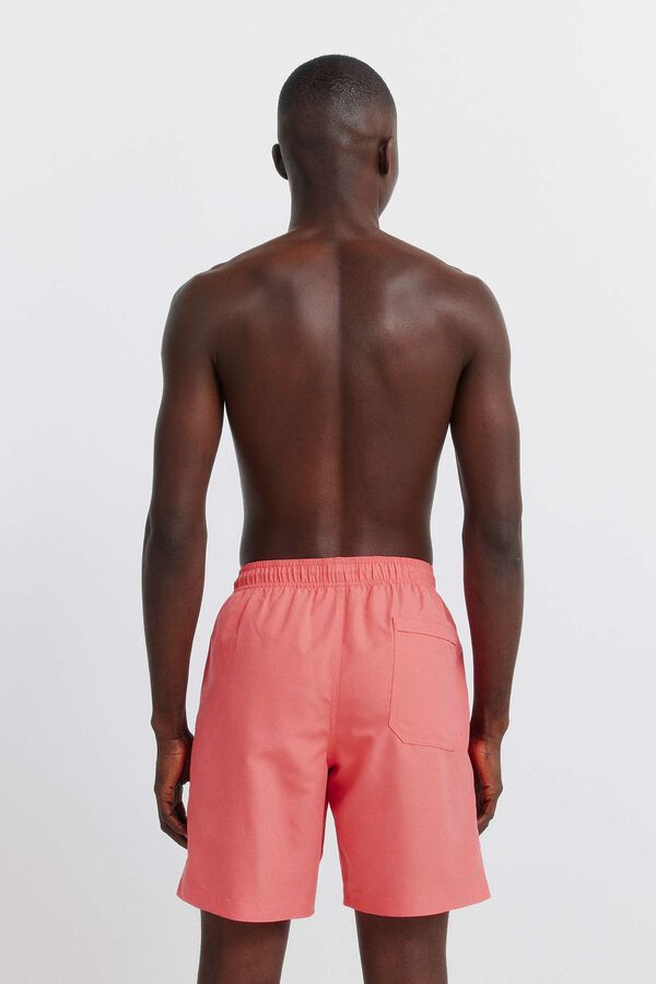 Springfield Fato de banho liso comprido castanho