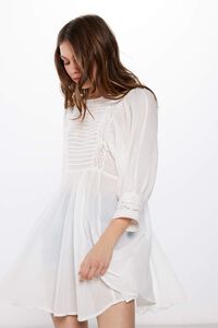 Springfield Cheesecloth Dress  natural