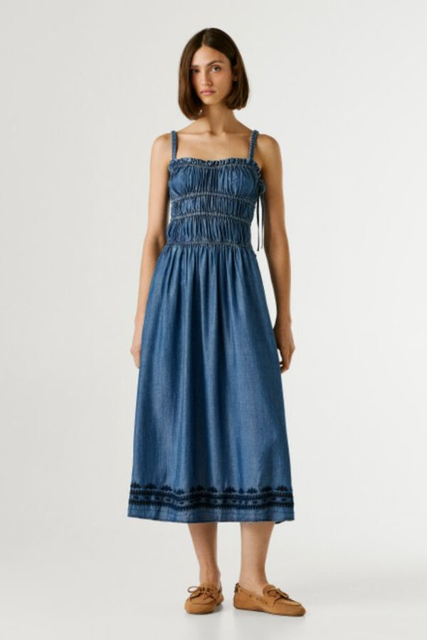 Pepe Jeans Vestido sem mangas azul
