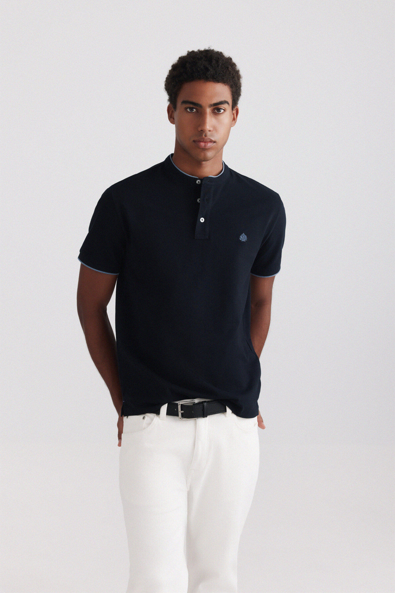 Springfield Polo em piqu&eacute; gola mao slim fit