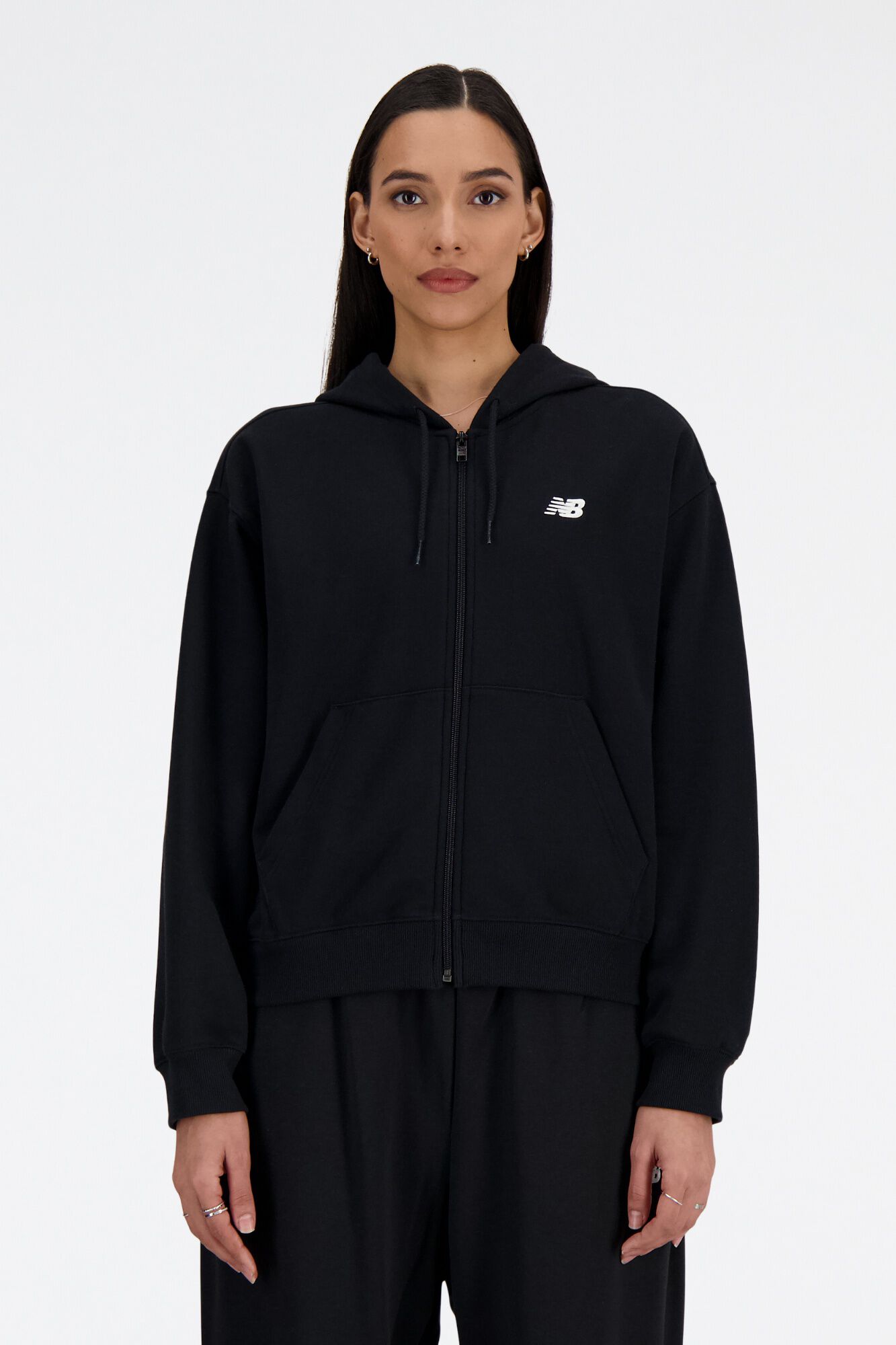 New Balance Sweatshirt com fecho-&eacute;clair Essentials