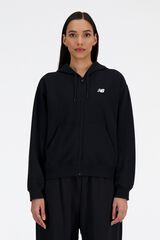 New Balance Sweatshirt com fecho-&eacute;clair Essentials preto