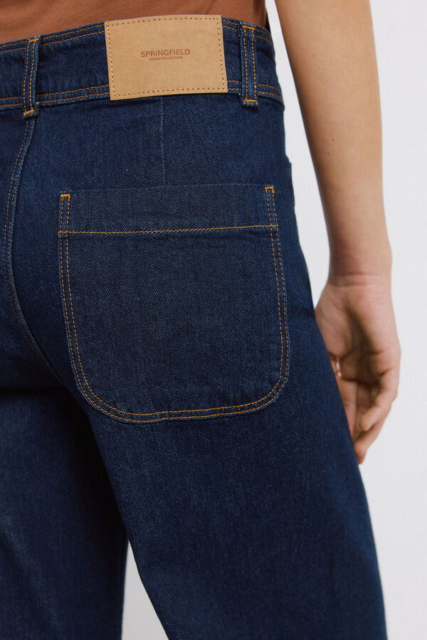 Springfield Jeans Sailor cropped azul