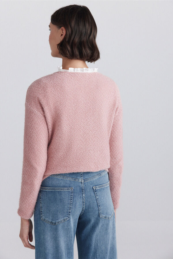Springfield Camisola b&aacute;sica lisa rosa