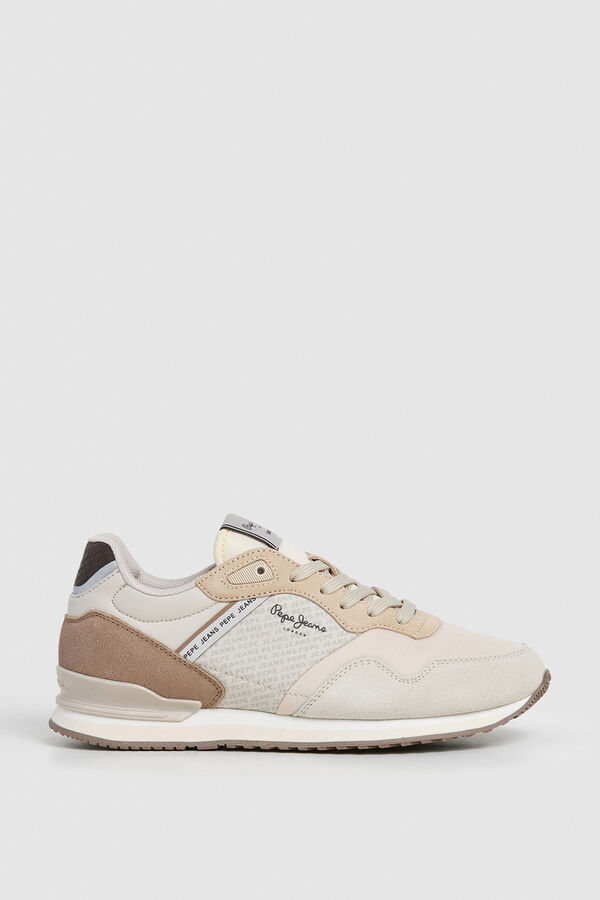 Pepe Jeans Zapatillas Running Logo Estampado beige