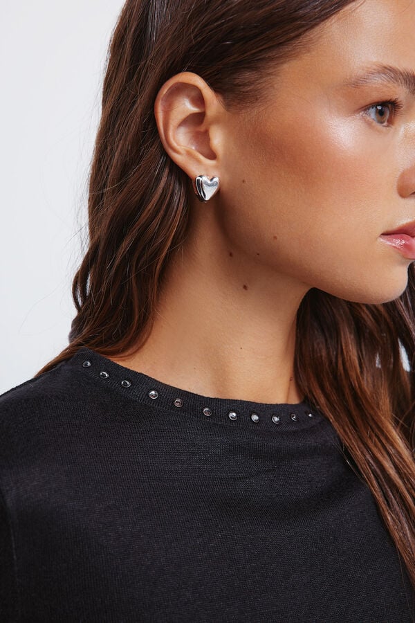 Springfield T-shirt com gola preto