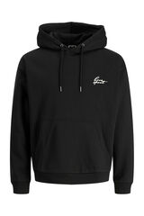 Jack & Jones Sweatshirt com capuz em felpa suave preto