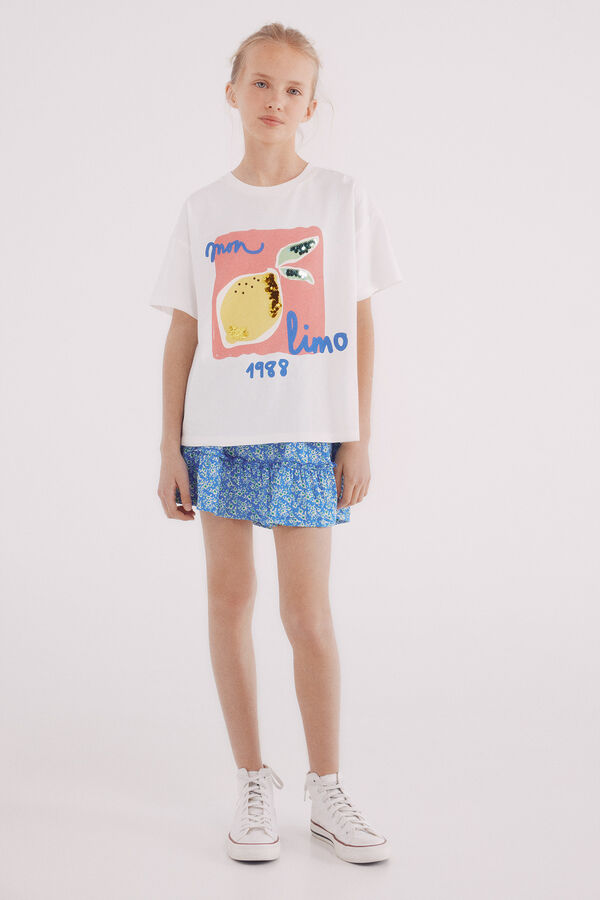 Springfield Kids T-shirt limões menina branco