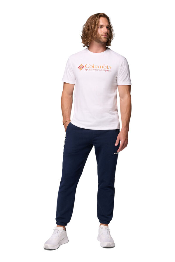Columbia Camiseta masculina de manga curta de algodão orgânico Basic Logo™ da para homem branco