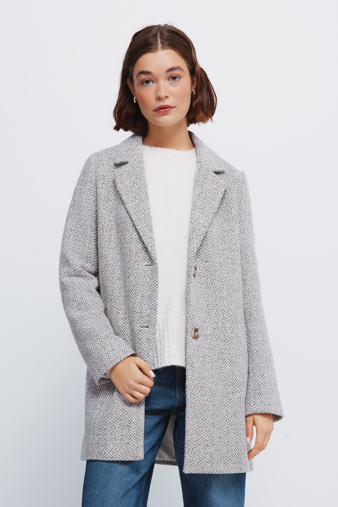 Springfield Abrigo cuadros cuello solapa