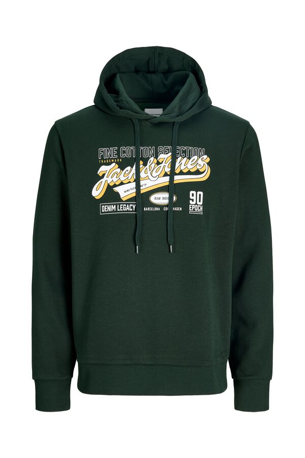 Jack & Jones PLUS Sweatshirt regular com capuz azul