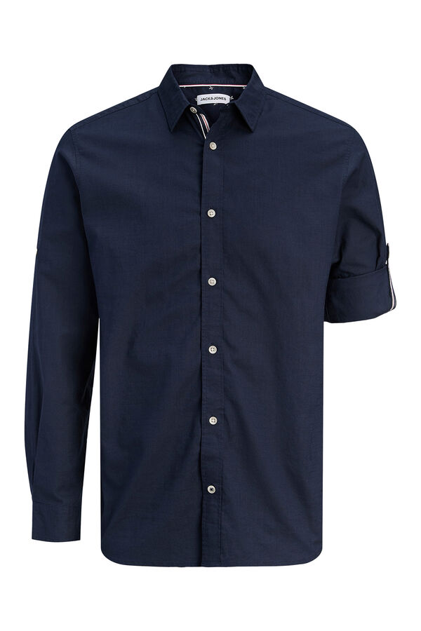 Jack & Jones Cotton long sleeve shirt blue