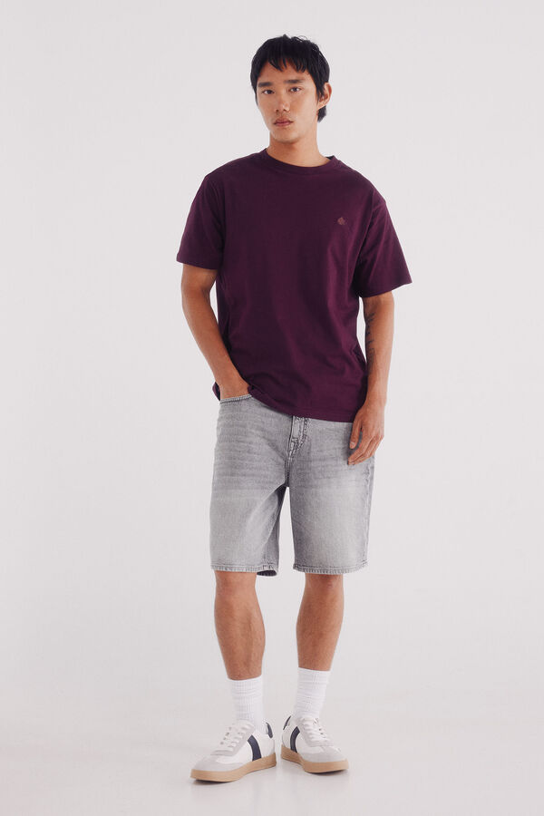 Springfield Camiseta básica com gola redonda estampado