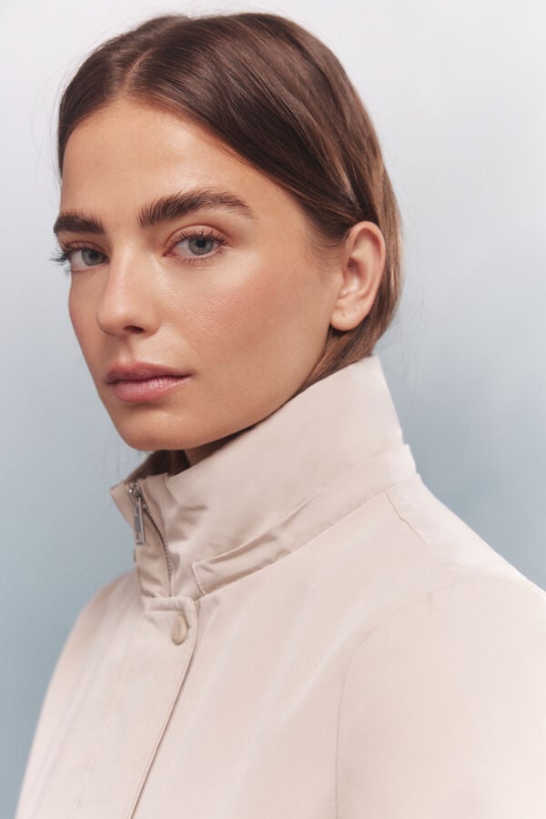 Springfield Parka com capuz de pele Sorona Aura castanho