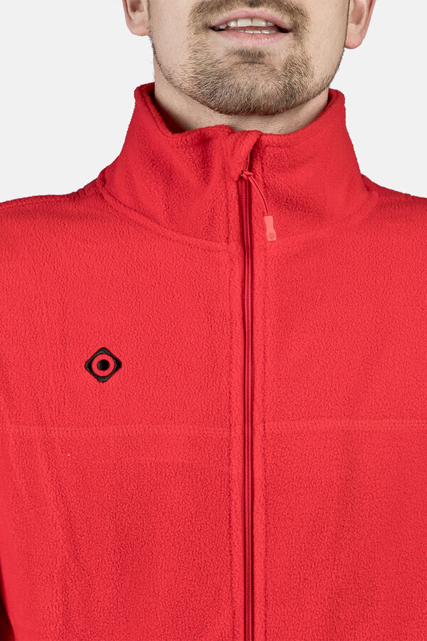 Izas Jaqueta leve de forro polar vermelho