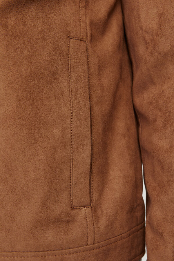 Jack & Jones Leather -effect jacket nude