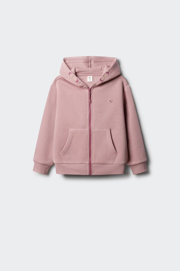 Springfield Kids fecho-éclair com Sweatshirt para menina rosa