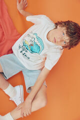 Springfield Kids Camiseta skate niño marfil