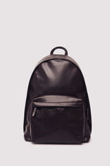 Springfield Mochila casual com efeito pele marrom castanho
