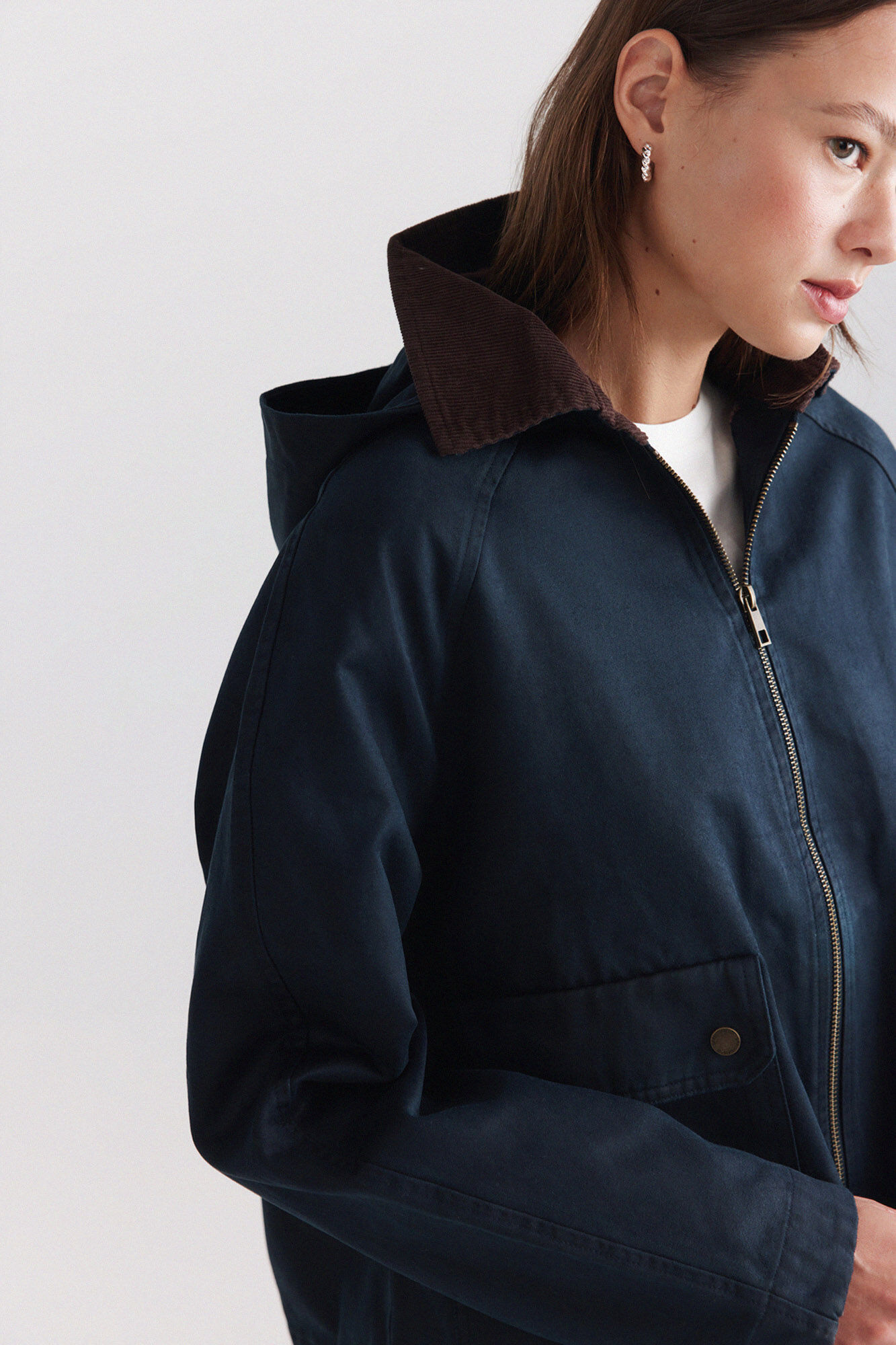 Springfield Parka curta com capuz