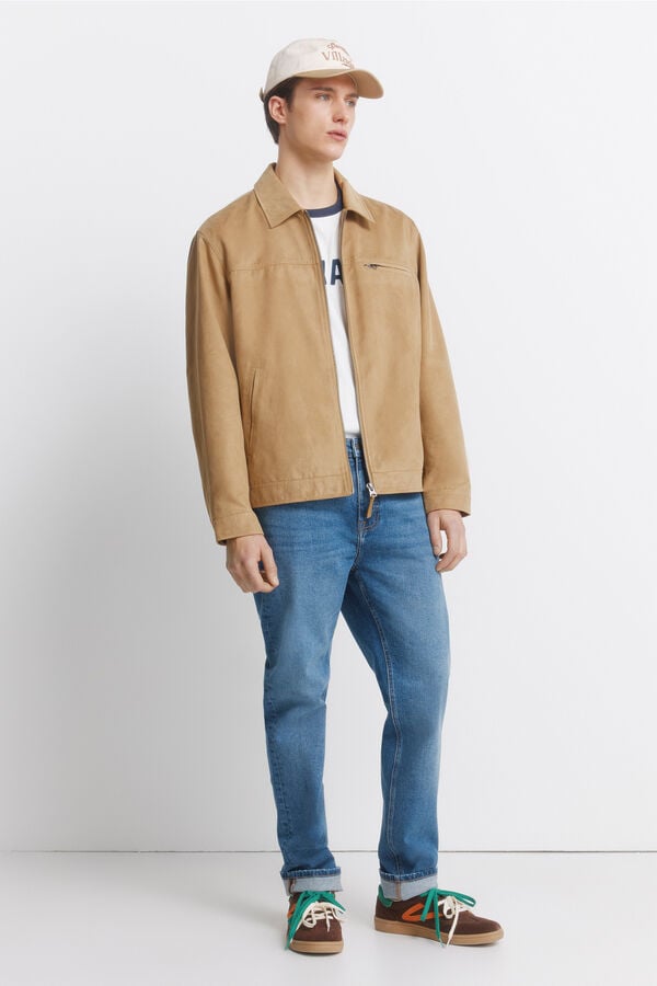 Springfield Blus&atilde;o efeito camur&ccedil;a camel