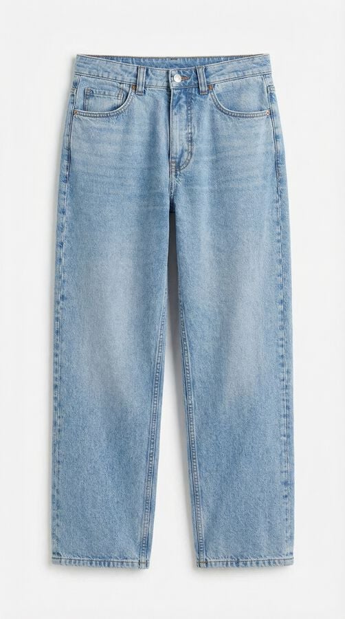 Springfield Jeans sobretingido perna larga azul