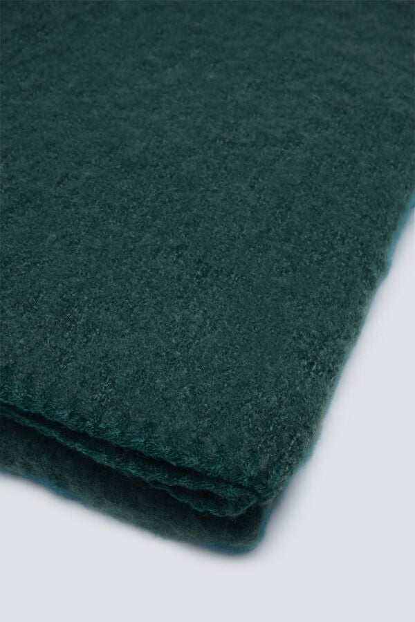 Springfield Cachecol liso e macio ao toque verde