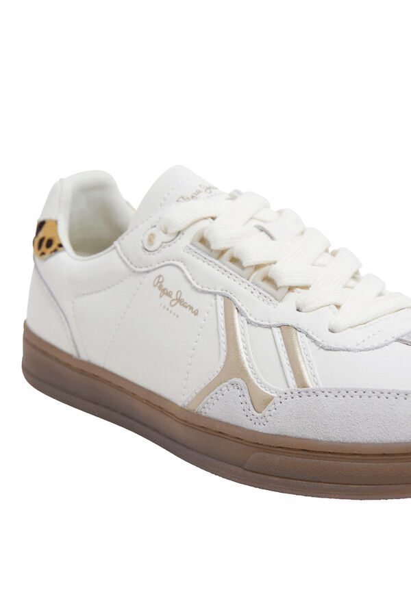 Pepe Jeans Zapatillas Con Detalles Animal Print blanco