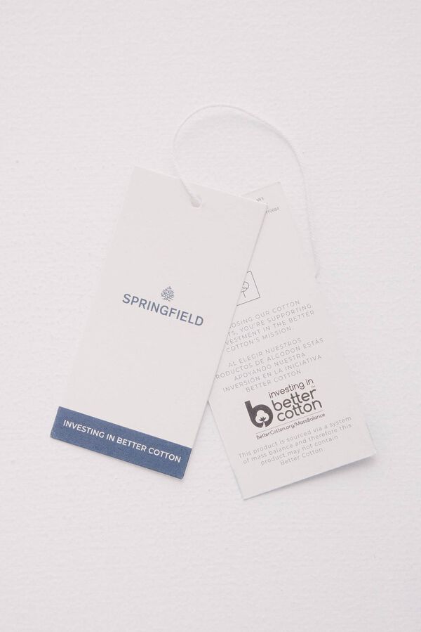 Springfield Bermuda slim fit em linho cru