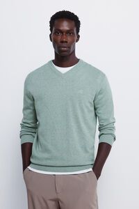 Springfield Camisola básico com gola em V