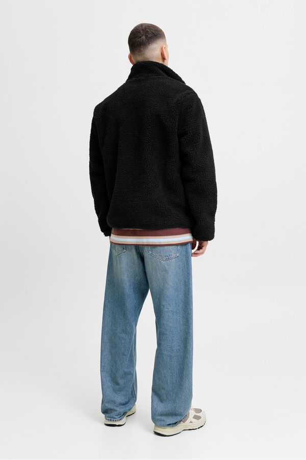 Jack & Jones Casaco de pelúcia preto