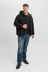 Jack & Jones PLUS Men's puffer jacket black