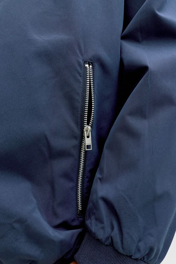 Jack & Jones PLUS high neck bomber jacket blue