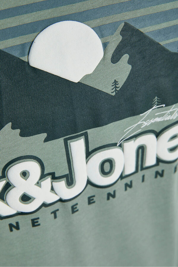 Jack & Jones T-shirt back print verde