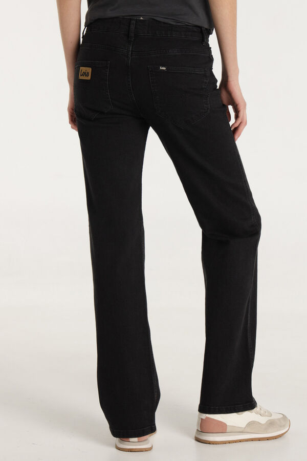Lois  Cal&ccedil;a jeans preta lavada preto