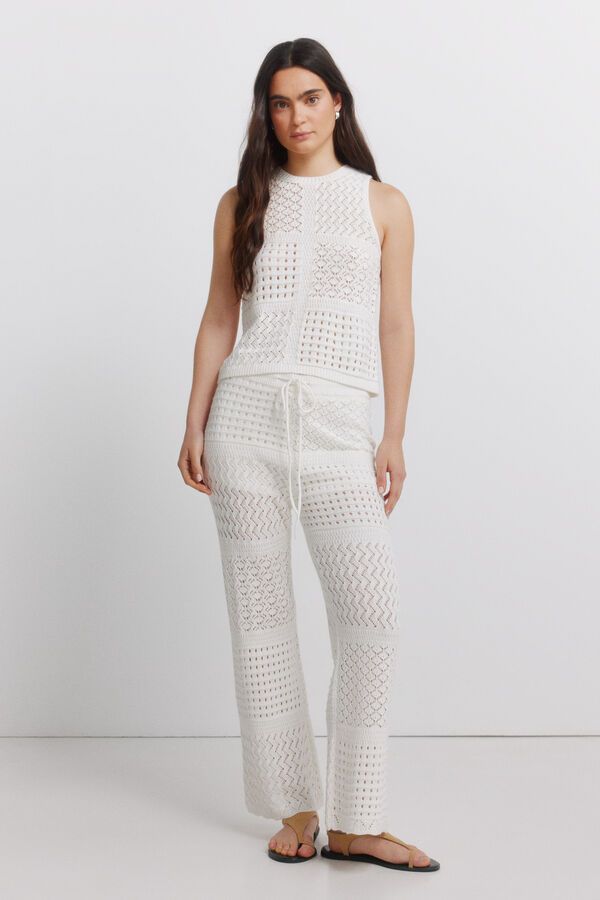 Springfield Top pointelle beige