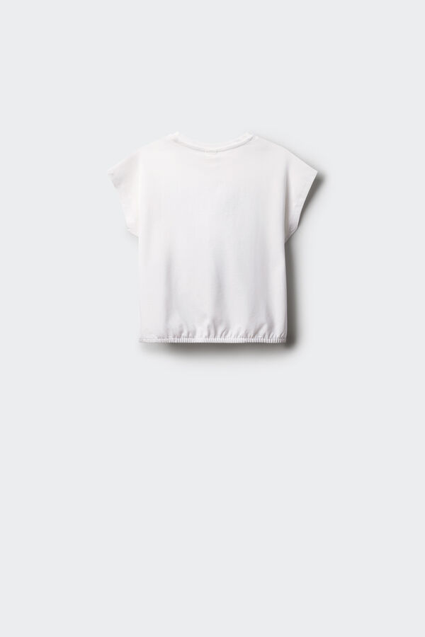 Springfield Kids Camiseta da menina cereja branco