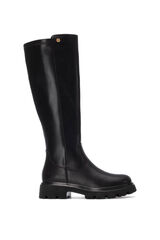 XTI Elasticated shaft heel boot black