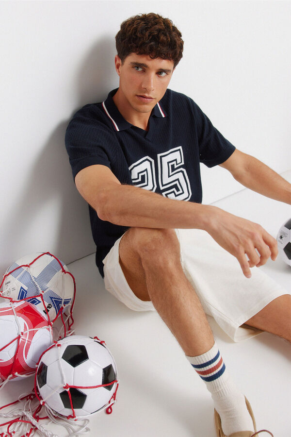 Springfield Polo sport jacquard azul
