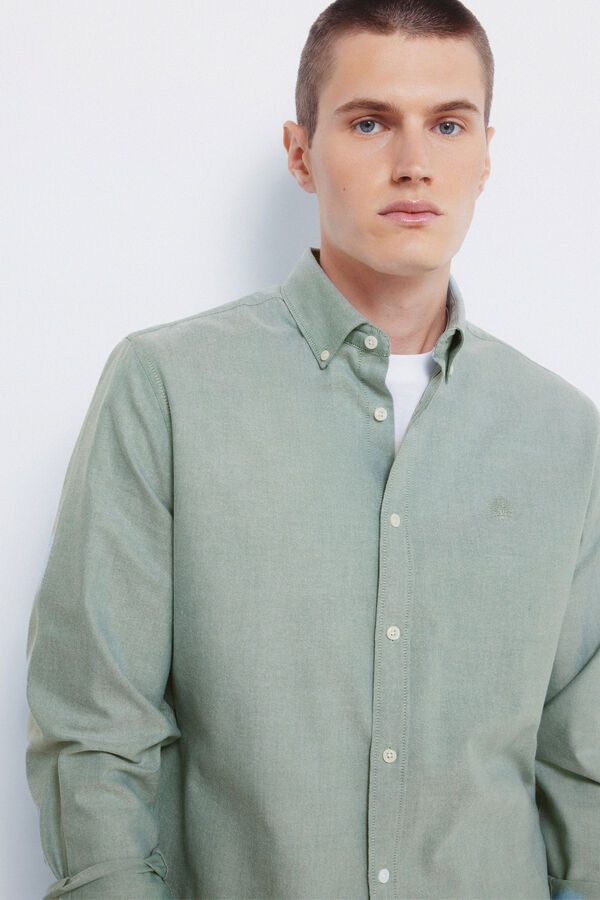 Springfield Camisa Tencel Oxford bege