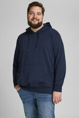 Jack & Jones PLUS Sweatshirt capuz básica PLUS azul