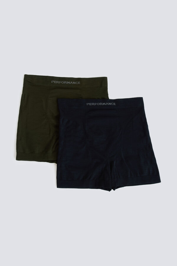 Springfield Pack 2 boxers sem costura desportivos azul