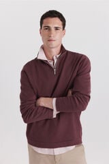 Springfield Camisola b&aacute;sica gola camionista vermelho