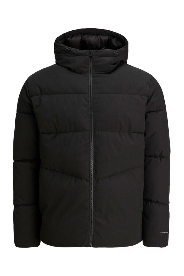 Jack & Jones PLUS Men's puffer jacket black