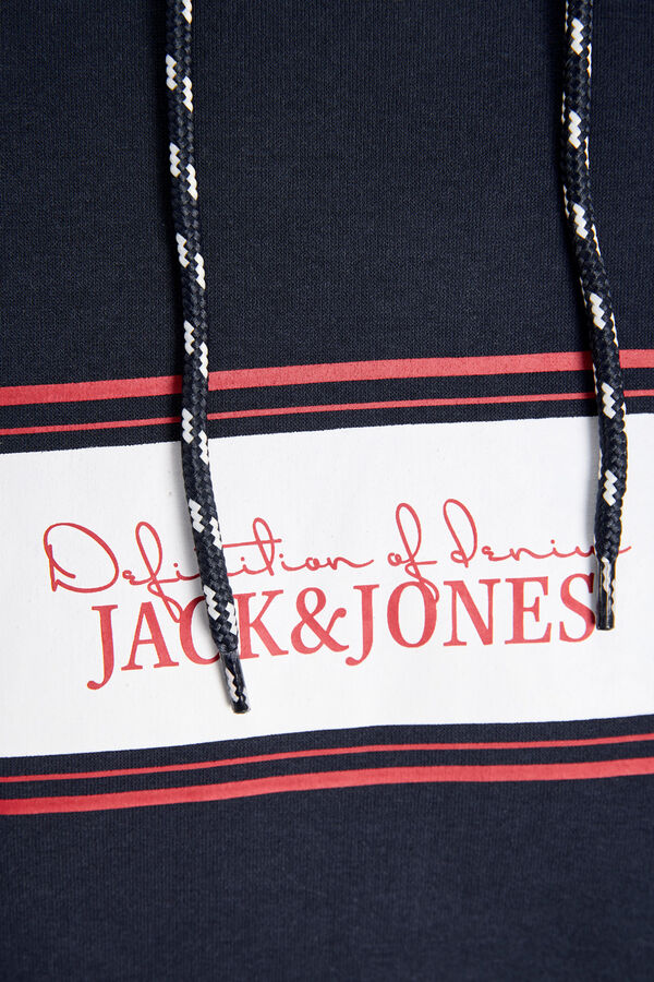 Jack & Jones Sweatshirt regular com capuz azul