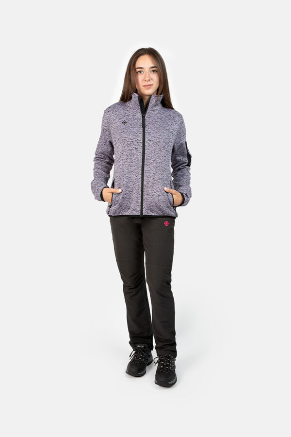 Springfield IZAS jersey-knit fleece jacket purple