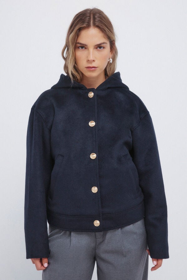 Springfield casaco de marinheiro com capuz azul