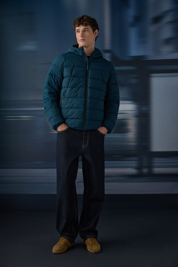 Springfield Chaqueta acolchada t&eacute;rmica azul